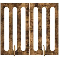 vidaXL Vouwbaar huisdierhek 2 st Gerookt eiken 100,5 x 38 x 90 cm