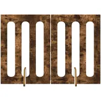 vidaXL Vouwbaar huisdierhek 2 st Gerookt eiken 100,5 x 38 x 70 cm
