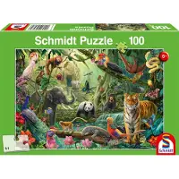 Schmidt Levendige dieren in het oerwoud, puzzel