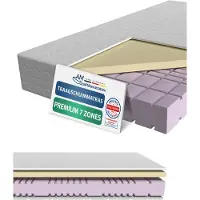 AM Qualitätsmatratzen - Premium traagschuim matras 120x200cm - Gemiddeld (H3) - Hoogwaardig matras met 4cm traagschuim deklaag - 23cm hoogte - Made in Germany
