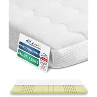 AM Qualitätsmatratzen 3D Deluxe 7 zones koudschuim topper 200 x 190 cm RG50 - Made in Germany - Ademende topper - 8cm - Matrasbeschermer met Lyocell hoes en antislipfunctie