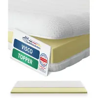AM Qualitätsmatratzen Traagschuim topper 140 x 220 cm - 6 cm hoog - Aanpasbare, visco-elastische matrastopper 140x220cm- Traagschuim topper 6cm hoog - Made in Germany