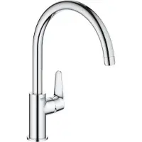 GROHE , eenhendel spoelkraan, model 31554001, met draaibare uitloop, chroom, metaal, grijs