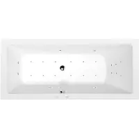 Polysan Mimoa Whirlpoolbad, 170x80x39cm, Attraction Hydro-Air, chroom