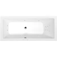 Polysan Mimoa Whirlpoolbad, 170x80x39cm, Attraction Hydro, chroom