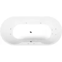 Polysan Io Whirlpoolbad, 180x85x49cm, Active Hydro, chroom