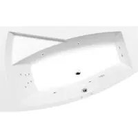 Polysan Evia Whirlpoolbad links, 170x100x47cm, Attraction Hydro, chroom
