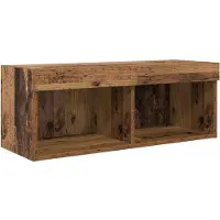 vidaXL TV Wandmeubels 4 st Oud Hout Bewerkt hout