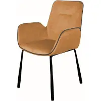 Hearthome & Living Eetkamerstoel Eliot | fluweel beige 58.5x87x57 cm eetkamerstoelen | NADUVI