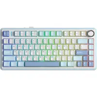 Aula F75 Sea Salt Blue LEOBOG Greywood V3 Switch RGB Kablosuz Hotswap Mekanik Gaming Klavye