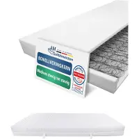 AM Qualitätsmatratzen - Bonellvering matras 90x200cm - Gemiddeld (H3) / Stevig (H4) - 19cm hoogte - Made in Germany - Hoogwaardige tijk van dubbelgewatteerde stof met vochtabsorberende vezels
