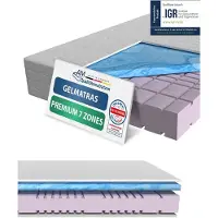 AM Qualitätsmatratzen - Premium gelschuim matras 200x200cm - Gemiddeld (H3) - Hoogwaardig matras met 4cm gelschuim deklaag - 23cm hoogte - Made in Germany - 200 x 200