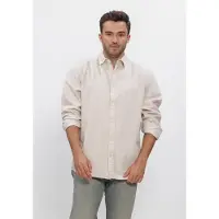 G-Star Heren Hemden Clean Regular Shirt L - Ecru - Maat L