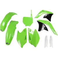 Ufo Kawasaki Kxf 250 2007-2007 Kakit208f-026 Fork Protectors & Plastic Set