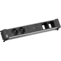 Bachmann POWER FRAME 2xCEE7/3, 1xUSB C/C 100W 2xCM L=0,2m