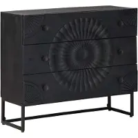 vidaXL Ladekast met lade Zwart 75 x 30 x 65 cm