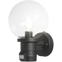 Konstsmide Nemi Move 7321-750 Buitenlamp met bewegingsmelder (wand) Spaarlamp, LED E27 60 W Zwart