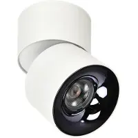 Light Prestige Reflector spot LED, rond, BREMA, wit-zwart, 10W, kleurtemperatuur: wit, lichtopbrengst: 873lm, materiaal: metaal, afmetingen: 10x7x7cm, IP20,