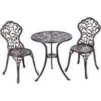 Coast - 3-Delige buiten bistro set - Tafel en twee stoelen