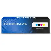 PrintAbout Toner 006R04383/84/85/86 4-kleuren Multipack geschikt voor Xerox