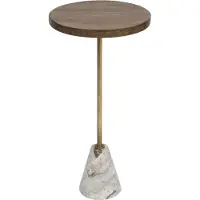 Atmosphera Salontafel, Salontafel hout marmer Neith BGE, bruin (35,5 x 69 cm)