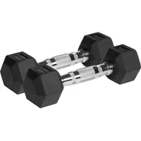 Rebel Active - Hexagonale Gewichten - 2x2 kg - Gemaakt van Gemaakt van IJzer - Zwarte Kleur