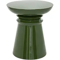 Atmosphera Jaya IJzeren bijzettafel Ø38xH43cm - Kakigroen