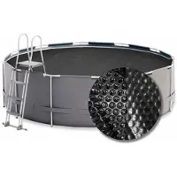 W'eau Premium solar cover rond - 320 cm (zeilmaat 314) - Zwart
