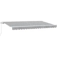 vidaXL Uitschuifbare luifel Antraciet 400 x 200 cm Stof