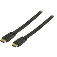 Valueline Platte High Speed HDMI -kabel met ethernet HDMI-connector - HDMI-connector 3,00 m zwart