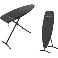 Brabantia Planche à Repasser et Planche à Vapeur D - 2-en-1 - 135x45 cm - Denim Black