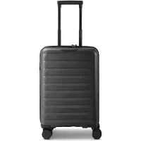 D & n lederwaren Toronto 4 wielen Cabinewagen S 54 cm met uitbreidingsplooi - Harde bagage - TSA slot - black
