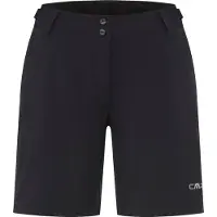 CMP - Women's Free Bike Bermuda w/ Inner Mesh Underwear - Fietsbroek 46, zwart