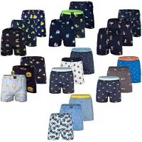 Happy Shorts Boxershorts blauw / oranje