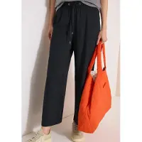 Cecil Dames 7/8 High Waist broek met wijde pijpen in Loose Fit - Groen - L
