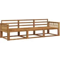 vidaXL Buiten bank set 3 st Naturel Massief Acacia Hout
