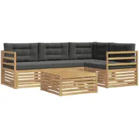 vidaXL Buiten bank set 5 st