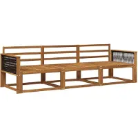 vidaXL Buiten bank set 3 st Naturel Massief Acacia Hout