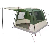 vidaXL Partytent 10-persoons Groen 185T Polyester met PU Coating