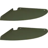 vidaXL Hoek Plank 2 st Olijf Groen 30 x 30 x 2 cm