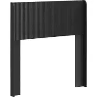 vidaXL Hoofdbord Zwart PB