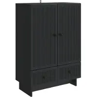 vidaXL Dressoir Zwart 66 x 34,5 x 95 cm Geconstrueerd hout
