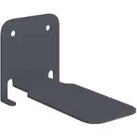 vidaXL Zwevende plank met plank 4 pcs Antraciet 6 x 10,8 x 6,6 cm