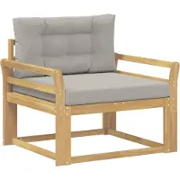 vidaXL Buiten Midden Sofa Polyester Wit