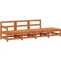 vidaXL Sectie Sofa Eenheden Waskleur Bruin 252 x 62 x 70,5 cm
