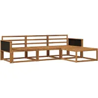 vidaXL Buiten bank set 4 st Naturel Massief Acacia Hout