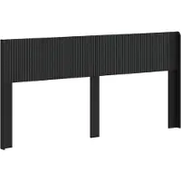 vidaXL Hoofdbord Zwart PB