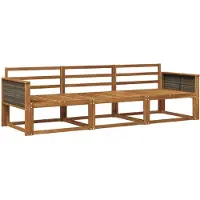 vidaXL Buiten bank set 3 st Naturel Massief Acacia Hout
