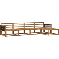 vidaXL Buiten bank set 5 st Naturel Massief Acacia Hout