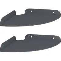 vidaXL Hoek Plank 2 st Antraciet 18 x 18 x 2 cm
